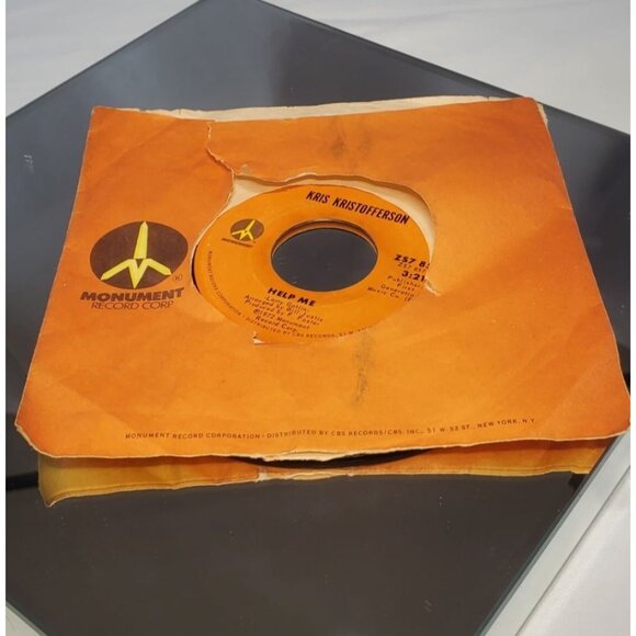Kris Kristofferson - Why Me Help Me Monument Vinyl Record 45rpm 1972 - Picture 4 of 6